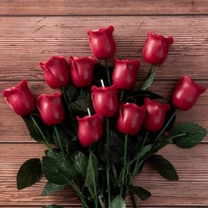 valentine day Rose candle